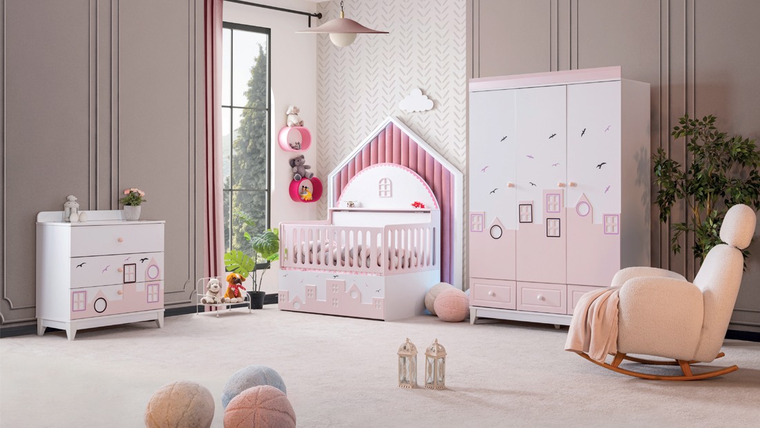 Toura Bebek Odası Pembe